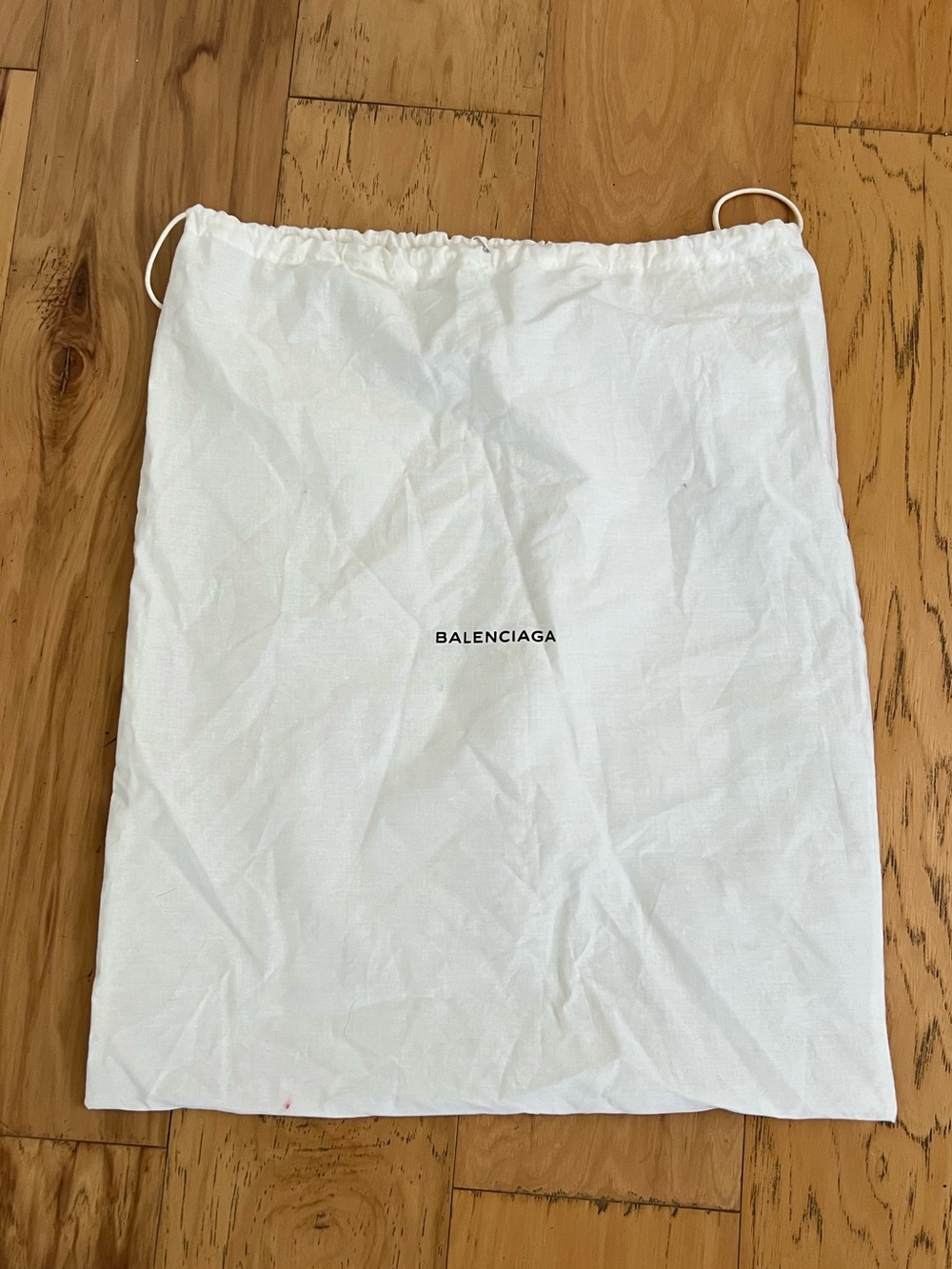 Balenciaga large white dust bag